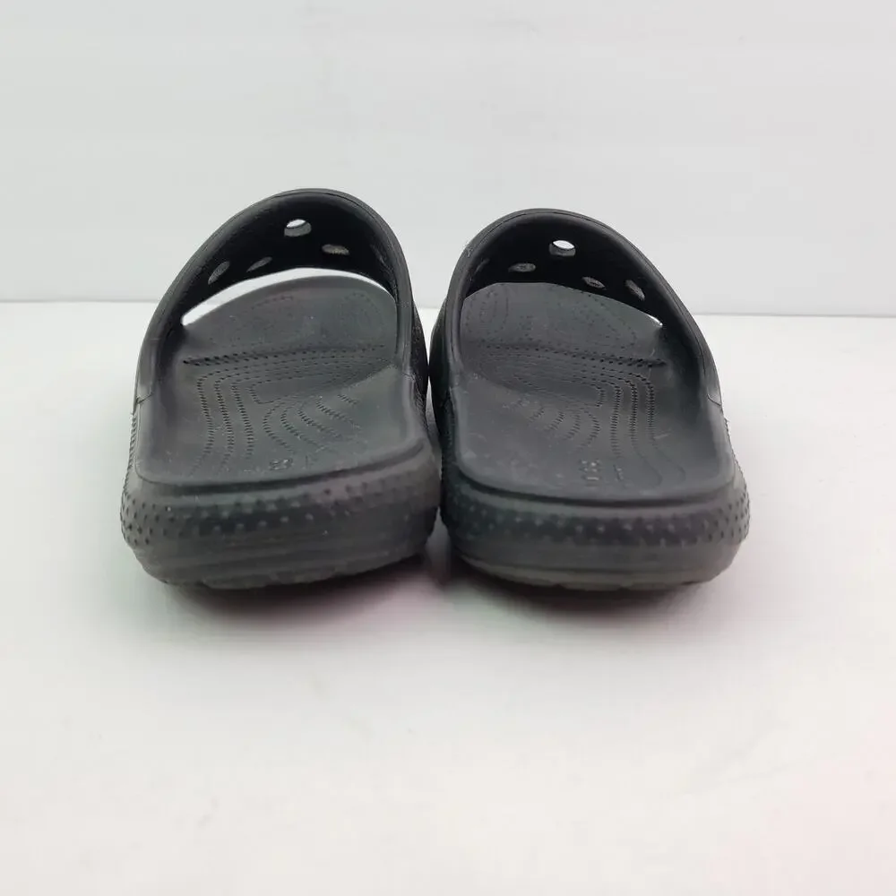 Crocs Classic Slide Youth Size 4Y Black Slip On Comfort Slide Sandals